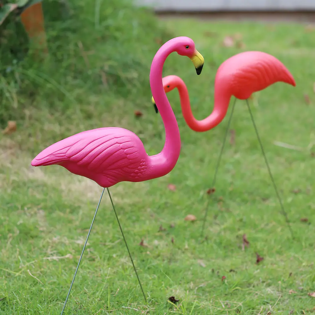 Садовый Декор Искусственный Фламинго декоративный, с рисунком Фламинго сад 3 шт./лот вечерние фестиваль ландшафтный дизайн птица открытый