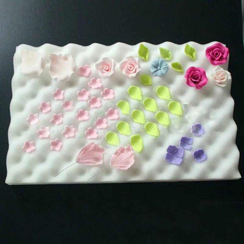 

2pcs Sponge Pads Cake Foam Fondant Drying Pads Sponge Mats Cake Fondant Sugar Flower Decorating Bakeware Tool Mold H212