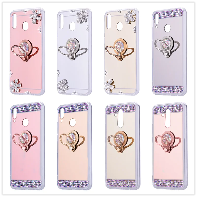 Mirror Soft Ring Case for Huawei Nova 6 SE P30 P20 P8 P9 Lite 2017 P10 P Smart Z 2019 Plus Y5 Y6 Prime 2018 Y7 Phone Cover | Мобильные