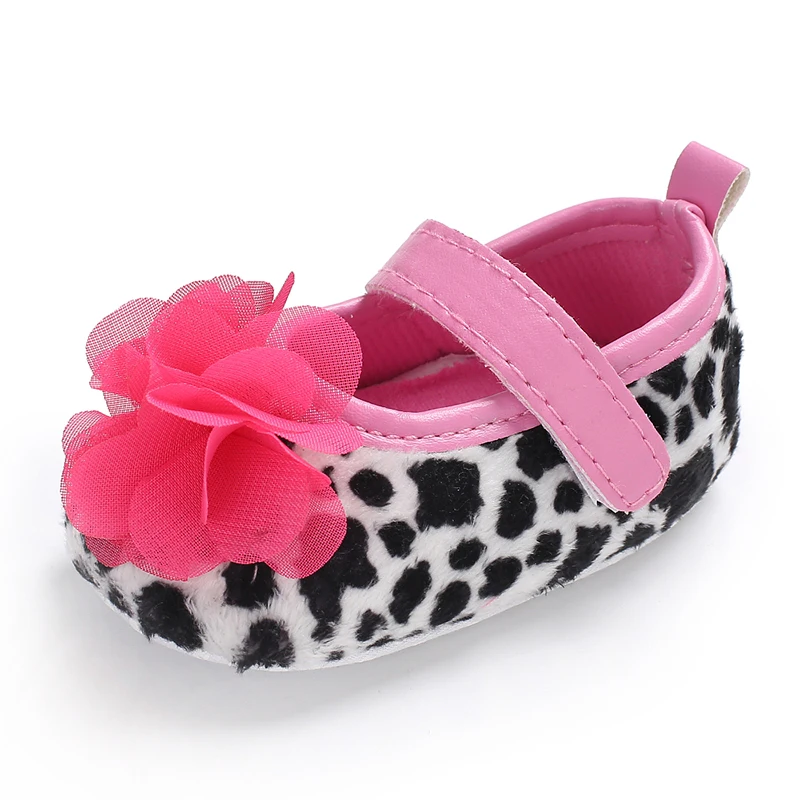 New Arrival Baby Girls Shoes Mary Jane Newborn Toddler Leopard Big