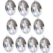 H& D 2,4" прозрачный кристалл Замена люстры часть яйцо форма призма для подвешивания кулон, упаковка из 10