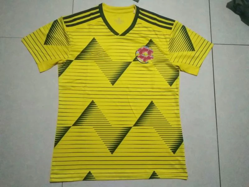 

2019 jersey new striped jersey sports short-sleeved Colombian jersey can be customized number name state-level cup jersey