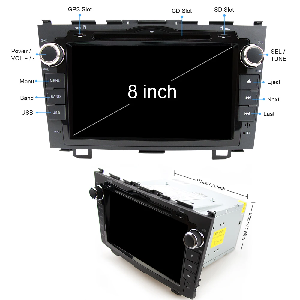 Perfect Eunavi Android 9.1 Car DVD Player For Honda CRV 2006 2007 2008 2009 2010 2011 2 din radio multimedia GPS 1024*600 HD TDA7851 DSP 4 Perfect Eunavi Android 9.1 Car DVD Player For Honda CRV 2006 2007 2008 2009 2010 2011 2 din radio multimedia GPS 1024*600 HD TDA7851 DSP 4
