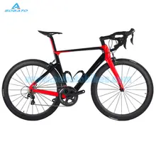 2016 Newest 4 colors SOABTO 700C Road bicycle full carbon fibre bike frame with carbon fork seatpost seat clamp headsets