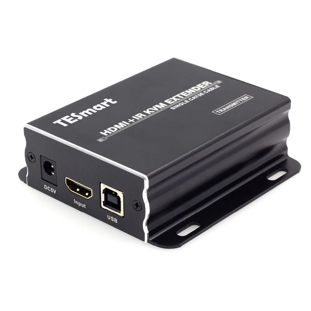 TESmart IP сетевой KVM удлинитель высокого качества 120 м USB HDMI IR KVM удлинитель CAT5e/6 TCP/IP (1 удлинитель TX + 1 удлинитель RX)