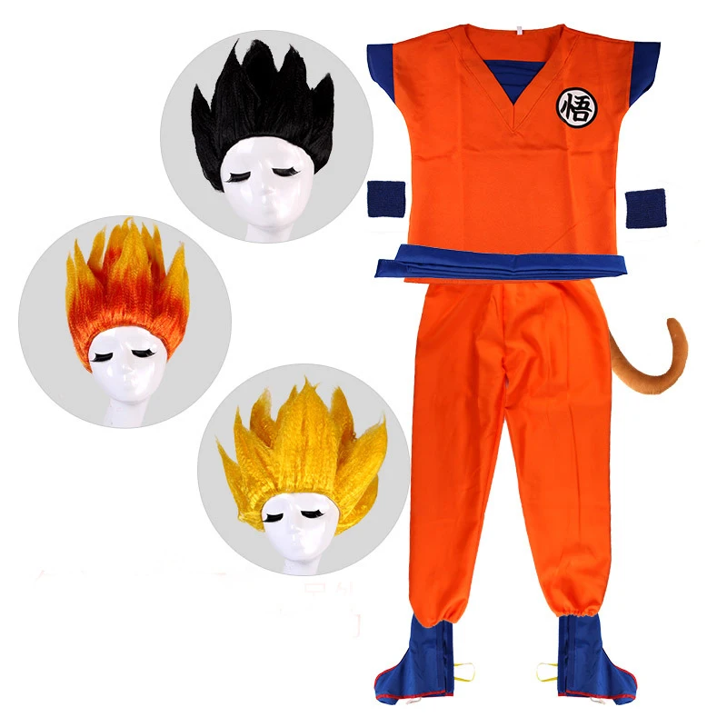 В стиле аниме Драконий жемчуг зет Косплэй Наряд Костюмы Одежда Son Goku косплей