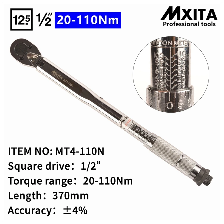 

MXITA Free shiping 1/2" 20-110N Professional Torque Wrench Bike Repair Tool Torque Spanner Tool hand tool set