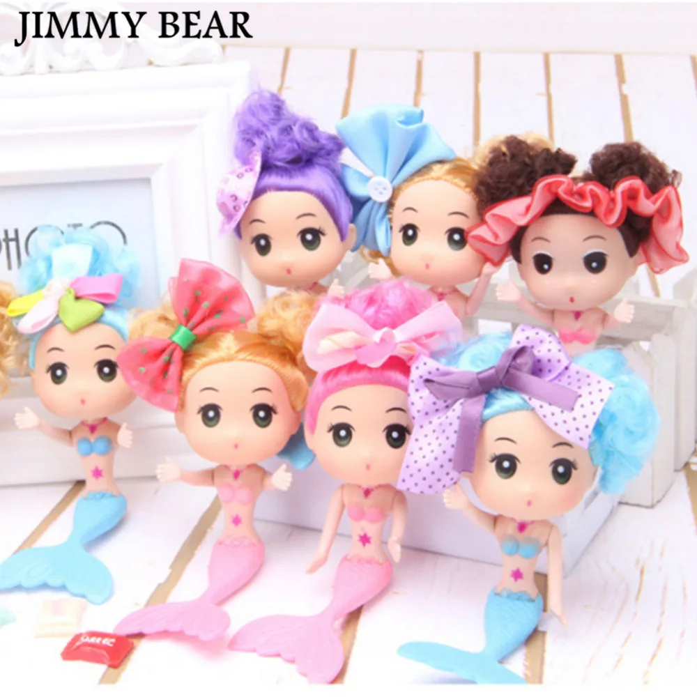 Subcluster 10 Pcs Set Children S Little Bobby Mermaid Doll Doll S