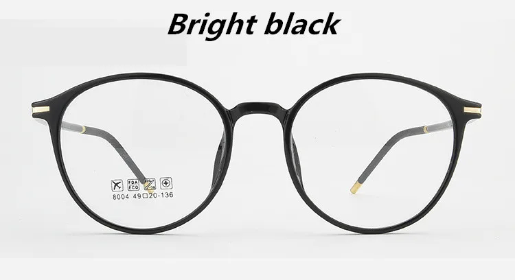 Ультралегкие ретро круглые очки tr90, оправа для близорукости, очки для мужчин и женщин, фотохромные очки для чтения