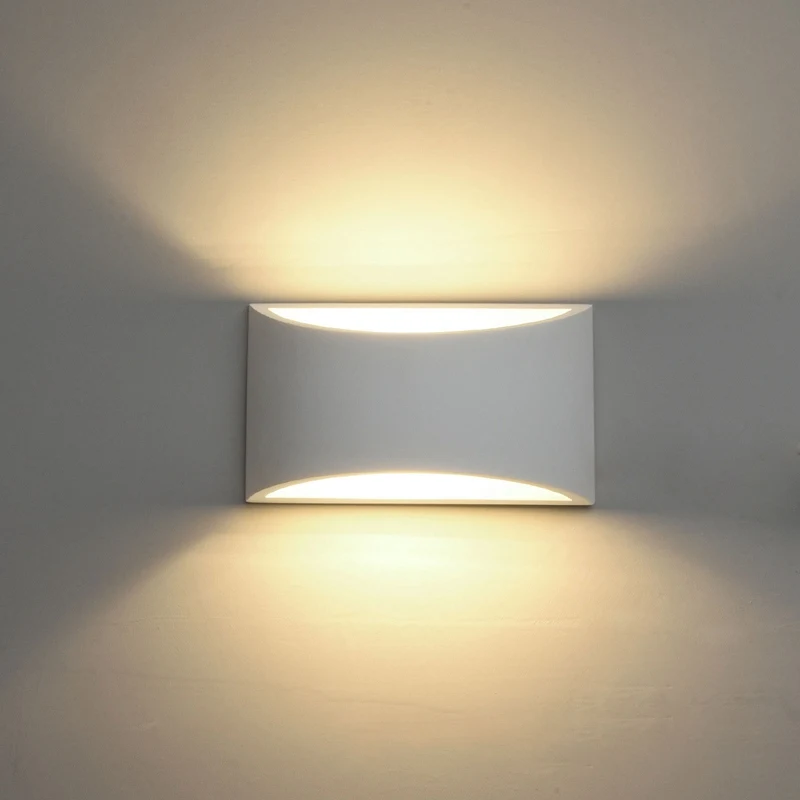Handmade Gypsum Moulding Plaster Modern LED Wall Light AC110V220V Indoor Bedroom Living Room Corridor Feature Decor Lamps (4)