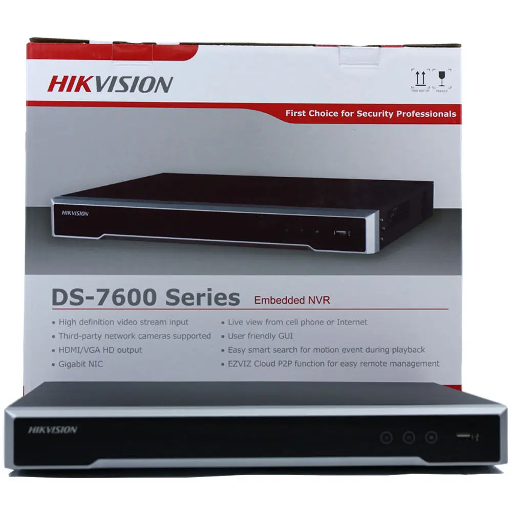 Камера видеонаблюдения Hikvision 16 каналов 4K NVR + 8 шт. камера безопасности Мп POE