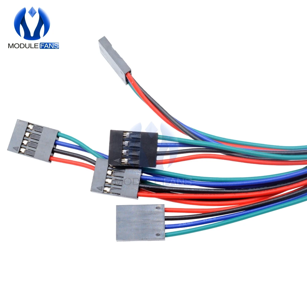 Набор кабелей 4P 4 контакта 0 7 м 70 см разъем гнездо перемычка для 3D принтера Arduino