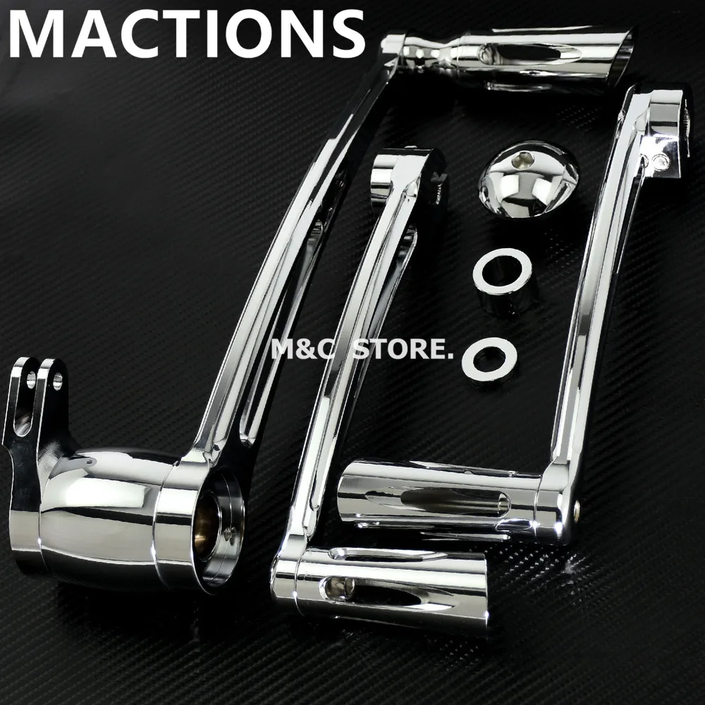 Motorcycle Chrome Brake Arm Kit Shift Lever W/ Shifter Pegs For Harley Touring 2008 2009 2010