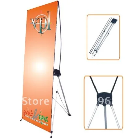 

Free Shipping 60X160CM Quality X-Banner Display Stand with Fullcolor Printing
