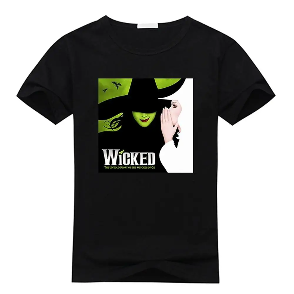 T Shirt Hot Topic Sleeve Men'S Crew Neck Custom Wicked The Musical
