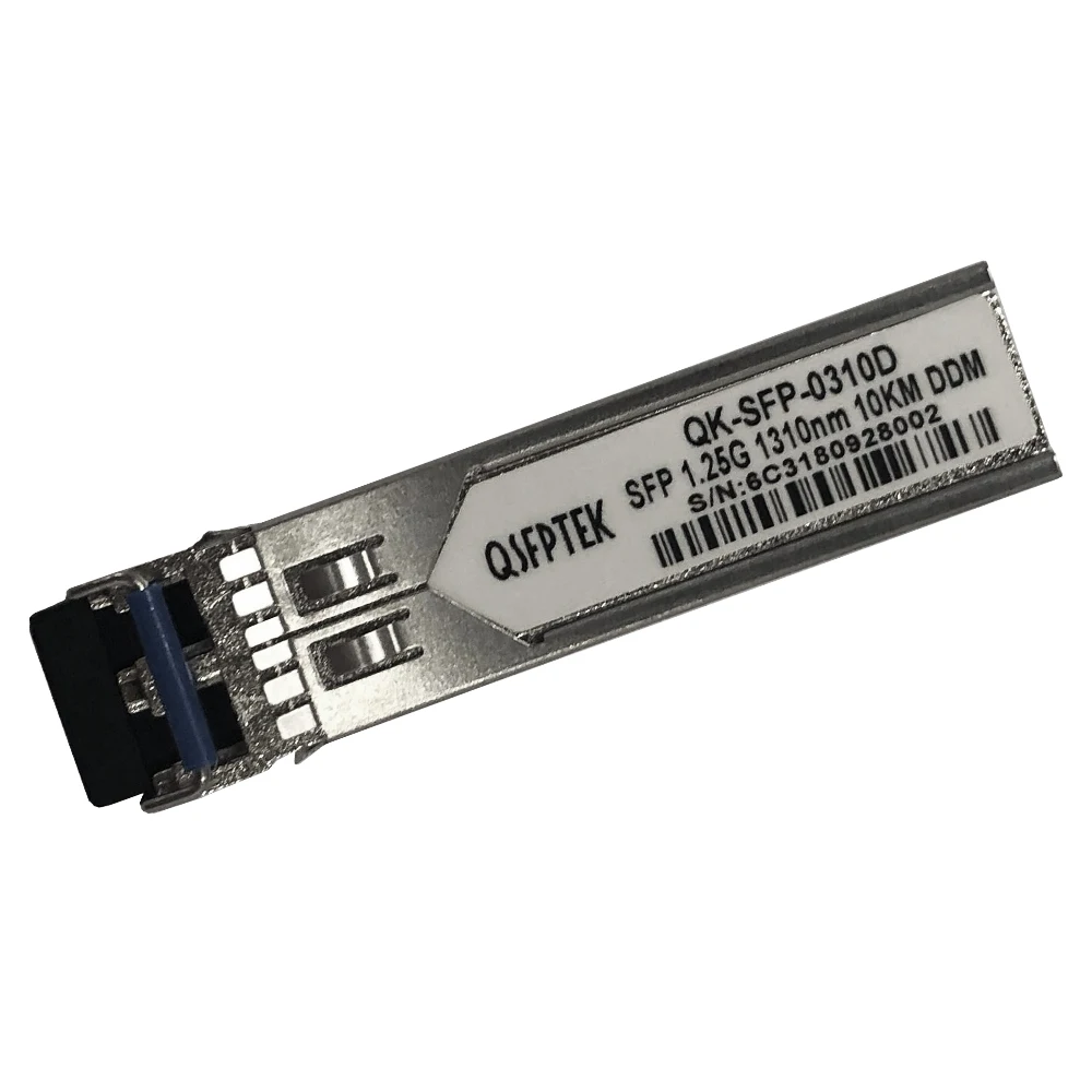 QSFPTEK SFP QK-SFP-0310D одномодовый 1,25 г 1310нм 10 км оптоволоконный модуль 1.25G-1310nm-10KM-SM-SFP