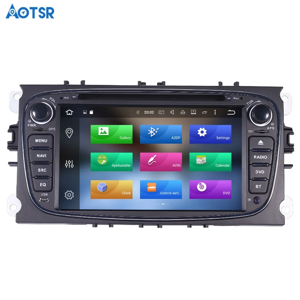 Perfect Aotsr Android 8.1 GPS navigation Car DVD Player For Ford Focus 2004-2011 multimedia 2 din radio recorder 4GB+32GB 2GB+16GB 2