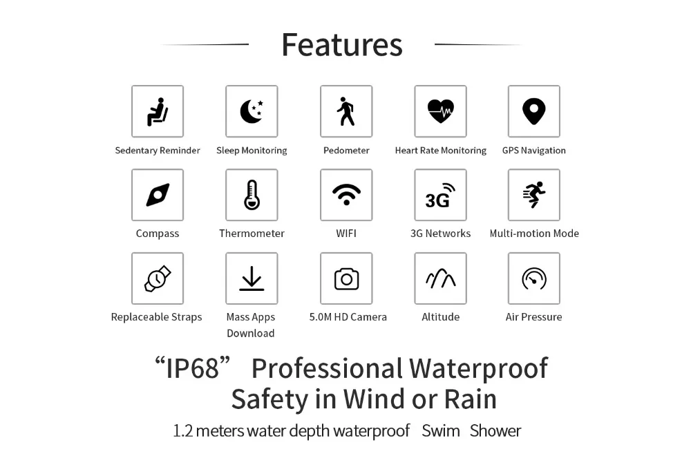 Умные часы для мужчин и женщин relogio inteligente поддержка gps/wifi монитор сердечного ритма шагомер для Huawei; Lenovo SAMSUNG часы