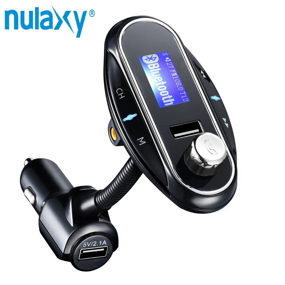Nulaxy Bluetooth Hands free Car Kit MP3 Music Player FM Transmitter
