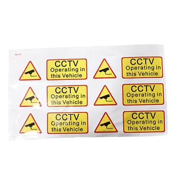 

6x CAR CCTV Sticker Decal Sign Security Surveillance Warning Notice Camera 90x30mm