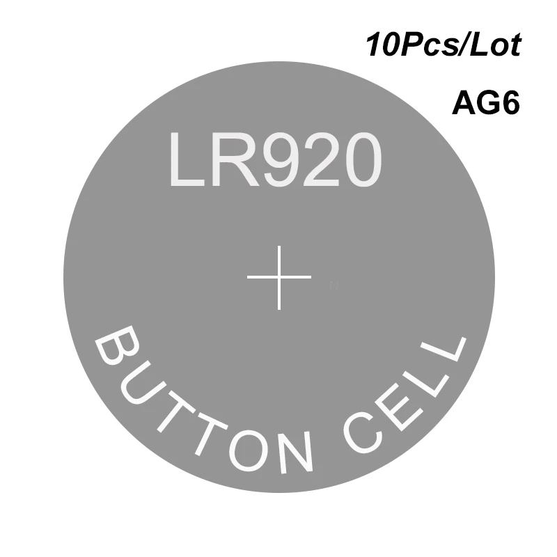 Кнопочная ячейка AG6 LR920 SG6 LR69 SR69 SR920 LR921 SR921 171 370 371 371A D370 S18 CX69 1,5 В щелочные Батарея часы клетки батарей