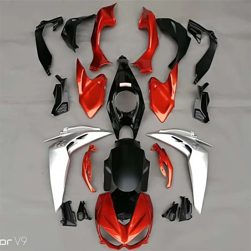 Набор обтекателей кузова мотоцикла для Kawasaki Z1000 Z 1000 Полный обтекатели рамки набор боковой панели - Цвет: C
