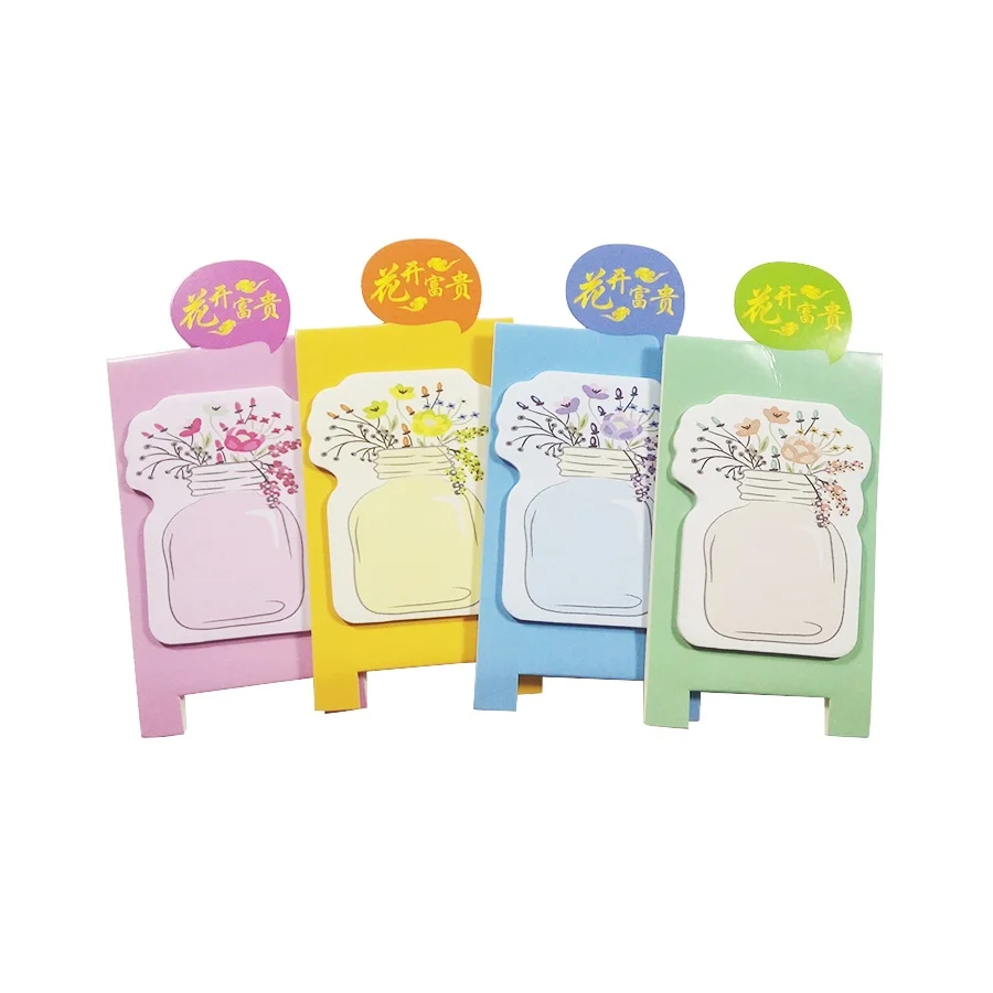 

40 Pack/lot Cute Flower Desk Standing Sticky Note Memo Pad Sticker School Office Supplies Stationery wholesale