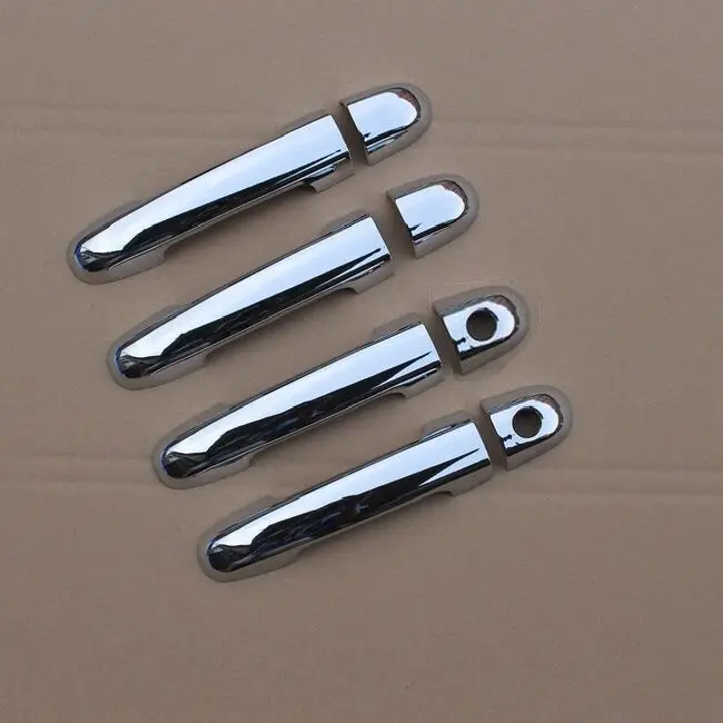 Высококачественная хромированная накладка на дверную ручку автомобиля для hyundai i30 2007-2011 FD 2008 2009 2010 автомобильные наклейки - Название цвета: 2 keyholes