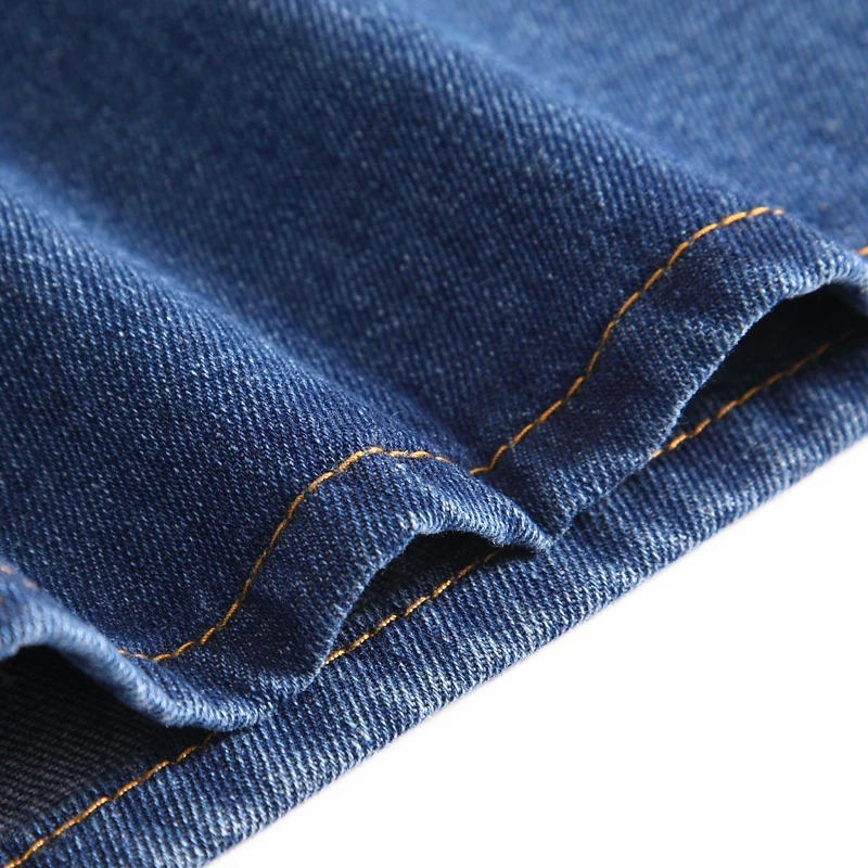 Новое поступление, женское Синее джинсовое платье до колена, большие карманы, джинсовый сарафан большого размера 5XL Vestido D97601F