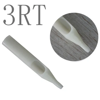 

YILONG 50Pcs 3RT White Nozzles Tube Sterile Assorted Plastic Disposable Tattoo Tips