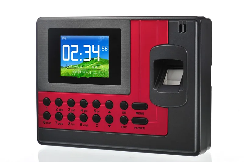 

Free Shipping A-C11B Battery+TCP/IP+ID+Fingerprint Time Clock Time Recorder