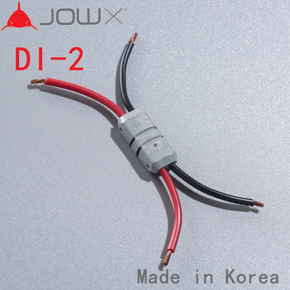 

100PCS For 2 Pin Butt joint Straight Connection 18AWG 0.75mm Non-stripped Wire Cable Connectors Quick Splice Crimp Terminals