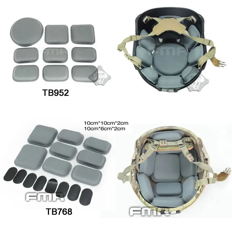 AIRSOFT TACTICAL MILITARY AIRFRAME HELMET PROTECTOR SET REPLACEMENT CUSHION PAD