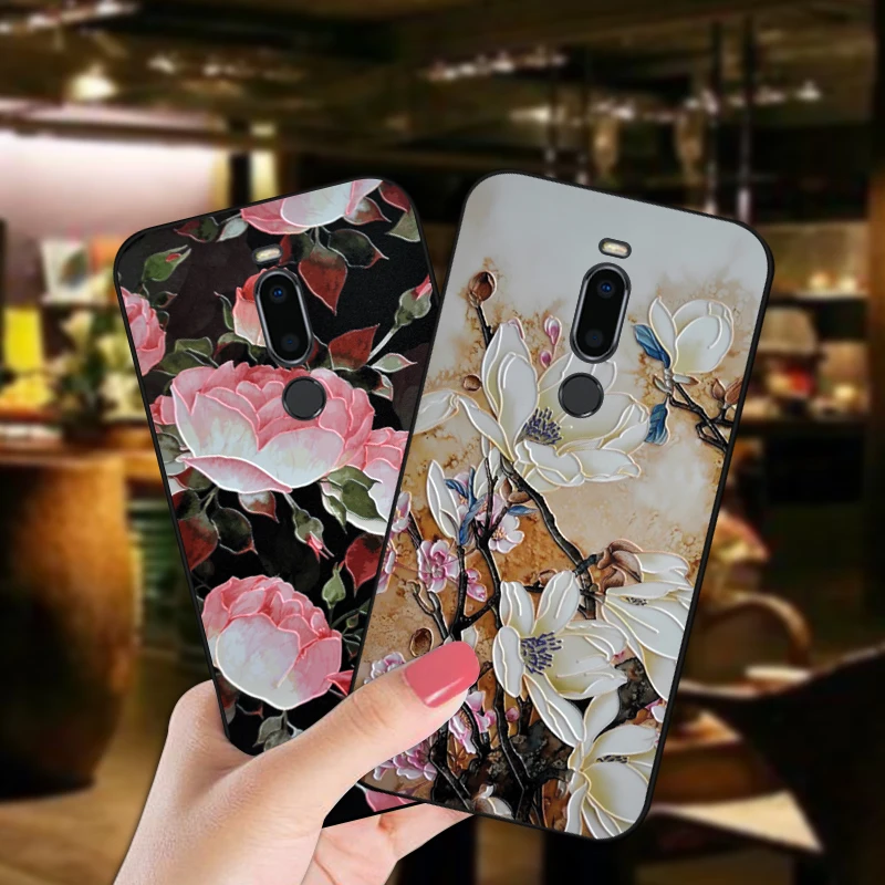 

Luxury Silicone Case For Meizu X8 Pretty Flower TPU Phone Cover Bag For Meizu M8 Note 8 Case