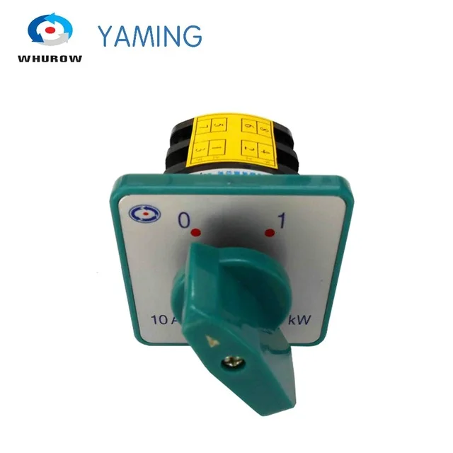 

HZ5-10/1.7 L02 Rotary switch 2 position 0-1 on-off selector 10A 2 phase changeover rotary cam switch HZ5 series Yaming