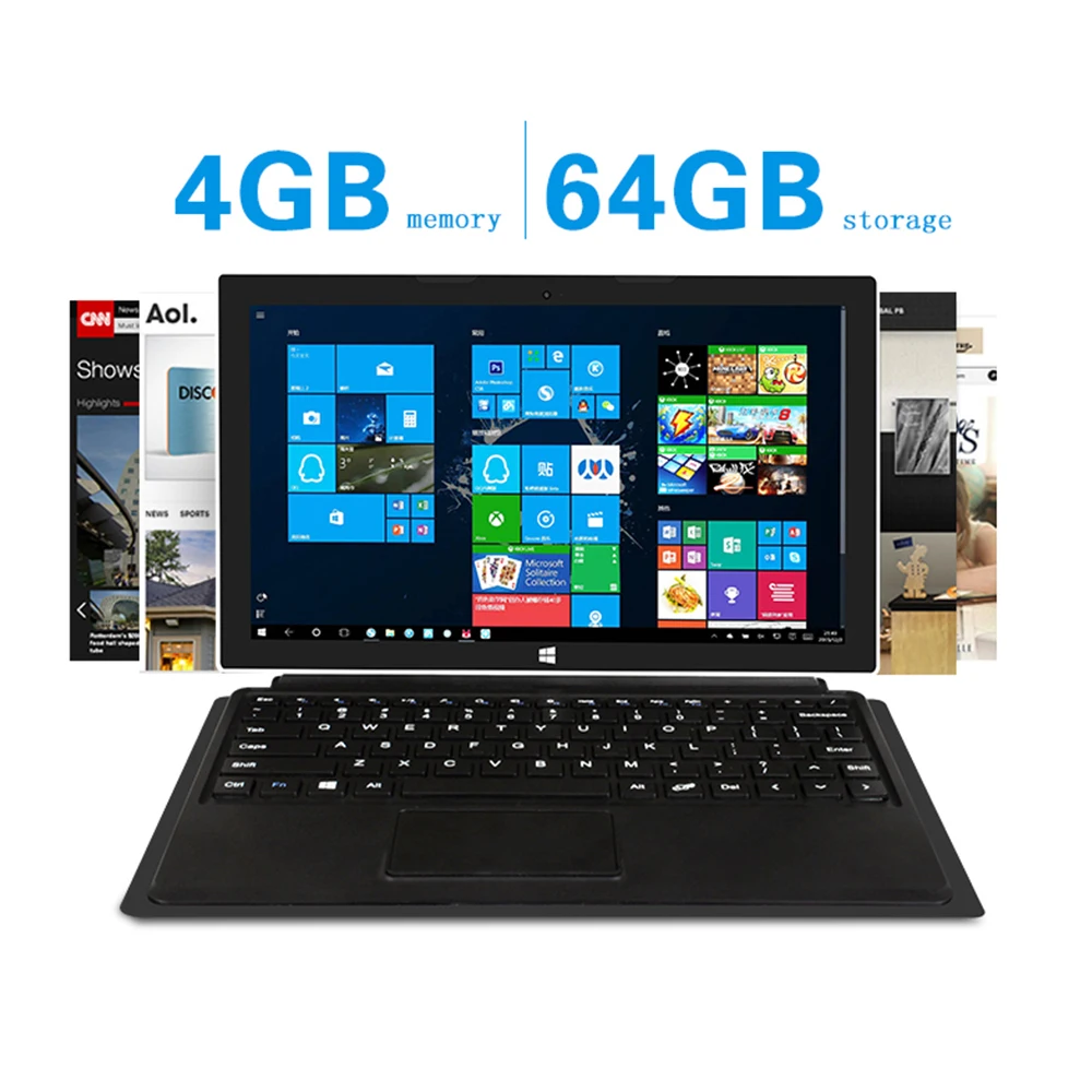 2 в 1 Tablet 10.8 дюймов 1080 P IPS экран ПК таблетки джемпер ezpad 7 S Intel Cherry Trail Z8350 4 ГБ 64 EMMC Windows