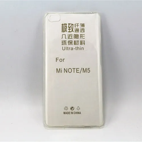Прозрачный мягкий чехол для телефона Xiaomi Mi Note 5.7-inch Высокое качество ТПУ