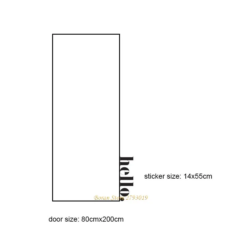 Европейский стиль Большой размер виниловая наклейка на стену дверь наклейка для гостиной Детская комната Домашний декор искусство настенные наклейки фрески для дома - Цвет: S-14x55cm
