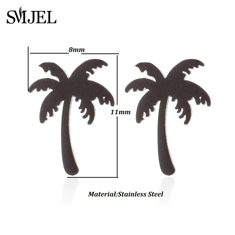 SMJEL Fashion Women Coconut Palm Tree Earrings Summer Holiday Hawaii Earring Boho Jewelry Gift Girls Beach Earings aretes