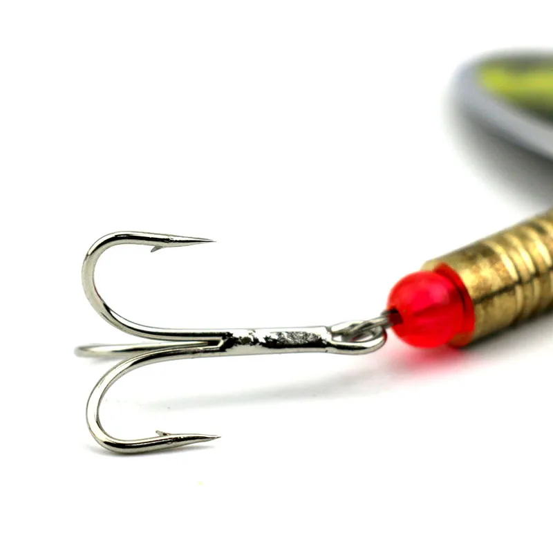 Hengjia 7 см 8.8 г металла Троллинг Spinnerbaits блесток Spinner ложки Щука карп форель сом рыболовные приманки рыболовные снасти для пески