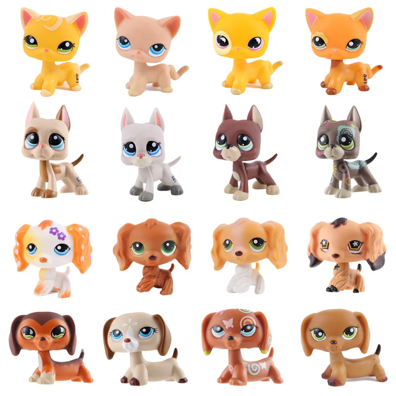 Новый Классический милый магазин домашних животных Lps игрушка кошка Грейт дайн