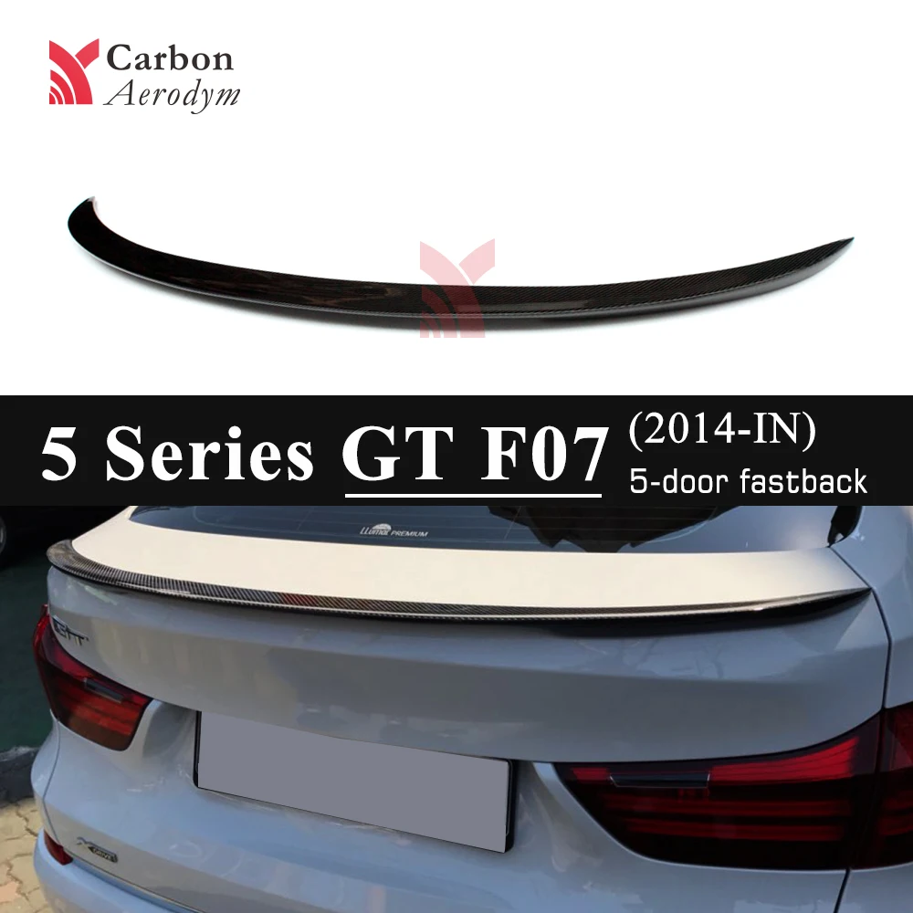 

Carbon Fiber Rear Spoiler Wing For BMW 5 Series GT F07 Gran Turismo 2014 - present Performance Gloss Black Spoilers
