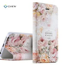 5S SE Case Luxury PU Leather 3D Relief Printing Stereo Feeling Flip Cover Case For iPhone 5S 5 SE Stand Phone Bag Shell