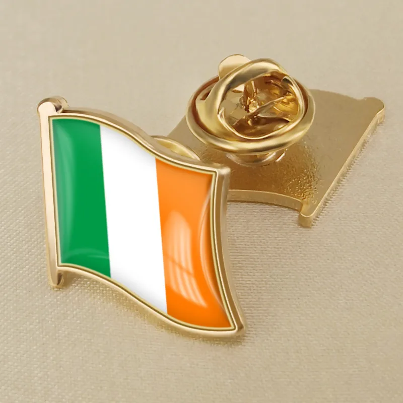 Ireland Single Flag Lapel Pinsin Brooches from Jewelry & Accessories