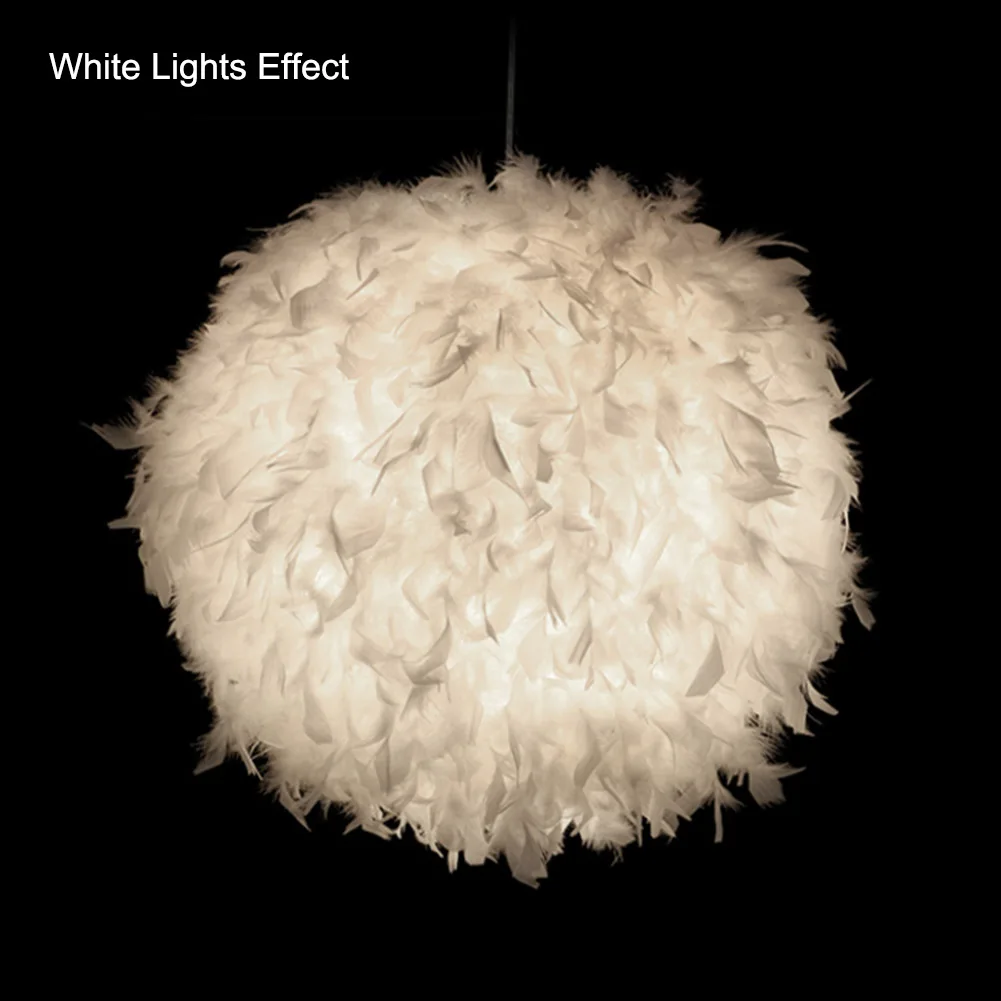 Lâmpada para Quarto Sala de Estar Modern Luxury Feather Pingente Luminaria Lamparas Droplight Lustre Romântico Pendurado Dome 5 Cheap Luzes de teto