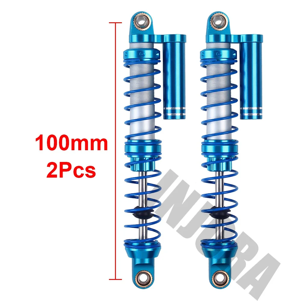 Injora масло Регулируемый 90 100 110 120 мм амортизатор металлический демпфер для 1/10 RC Гусеничный Traxxas TRX4 осевой SCX10 90046 WRAITH - Color: 100mm 2PCS