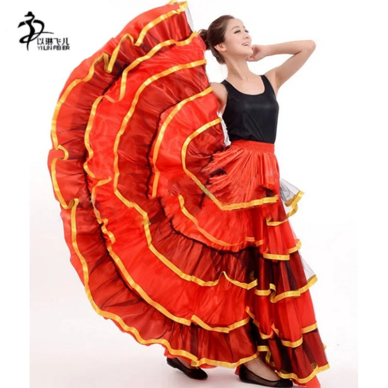 

flamenco skirt Spanish Senorita Flamenco Dancer Fancy Dress Costume