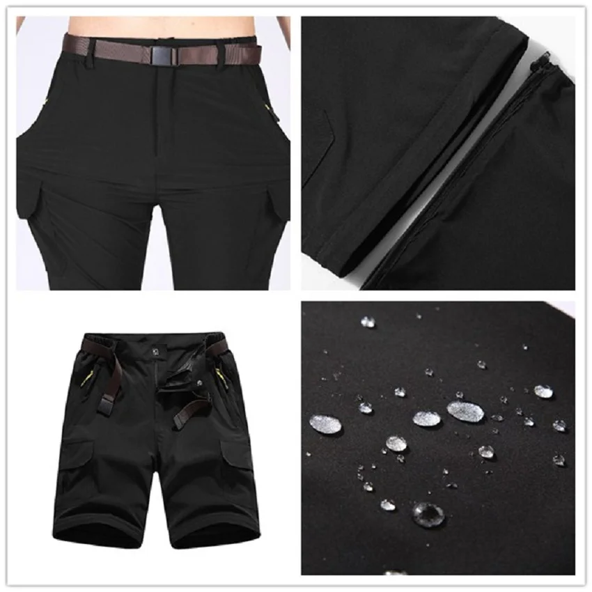 Горные женские летние быстросохнущие съемные штаны, уличные спортивные брюки, походные треккинговые женские шорты для рыбалки и кемпинга VB047