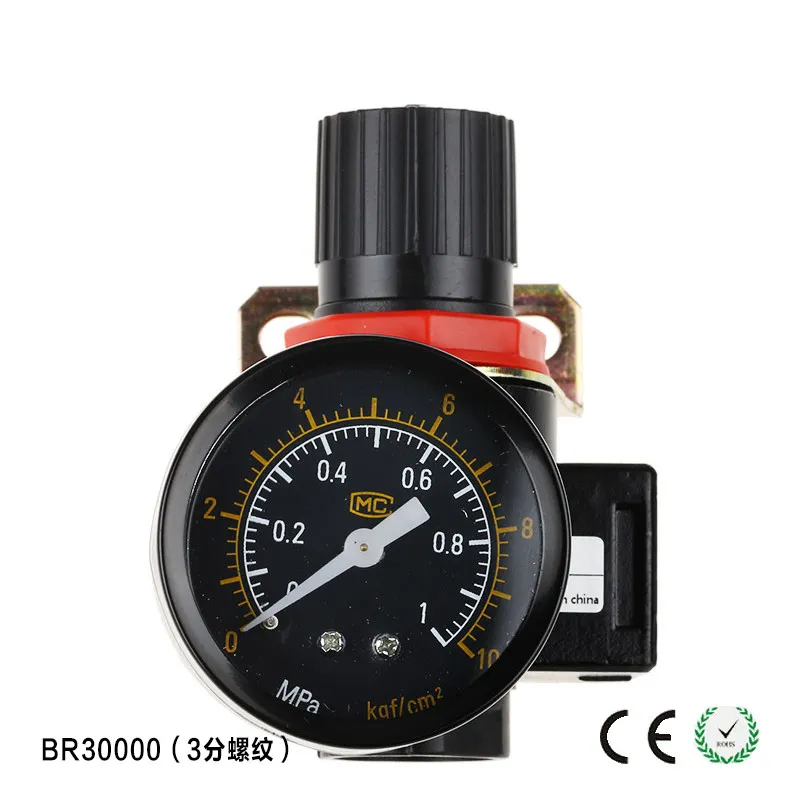 

BR3000 Air Pressure Regulator 3/8"BSPT 1500 L/min Gauge Bracket