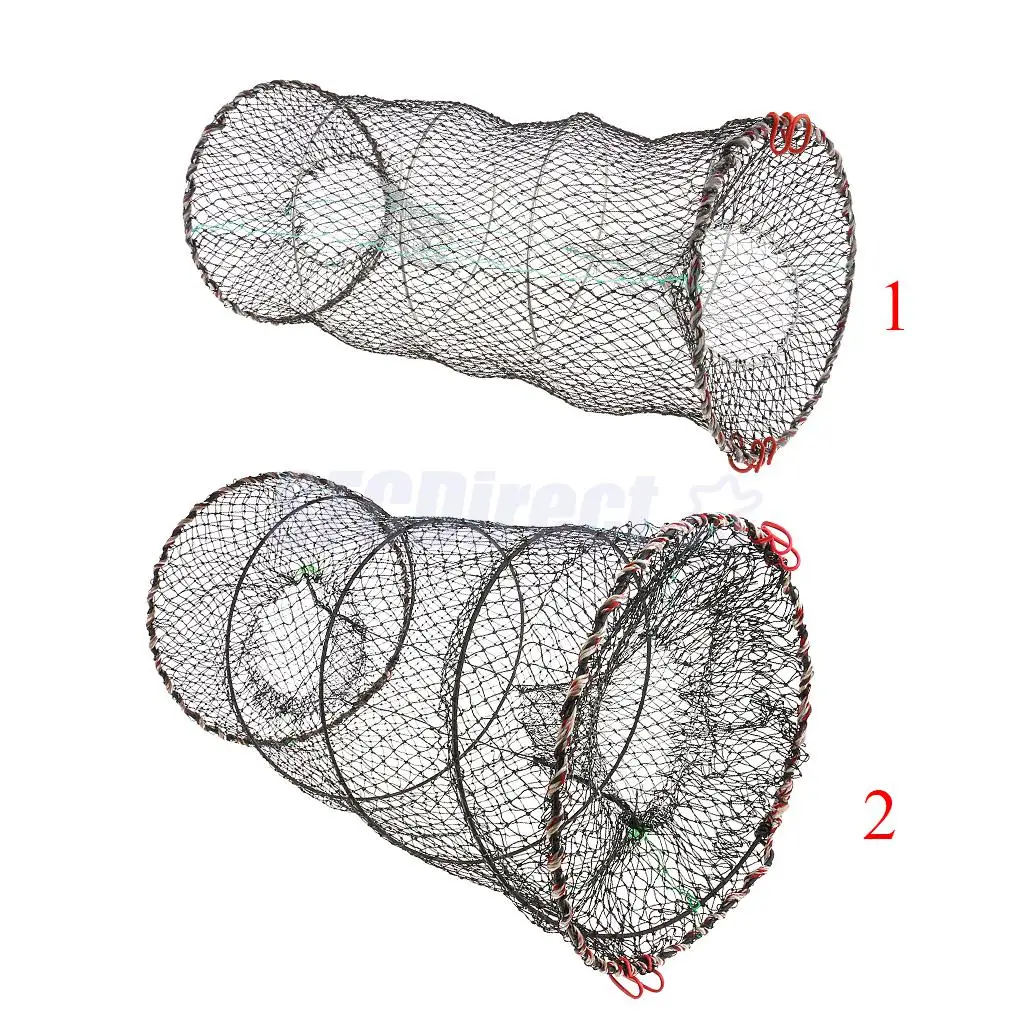 Нейлоновая клетка для ловли крабов рыбы Раки Креветки Горшок гольян ловли Рыбалка приманки погружная Ловушка чистая клетка 2 размера